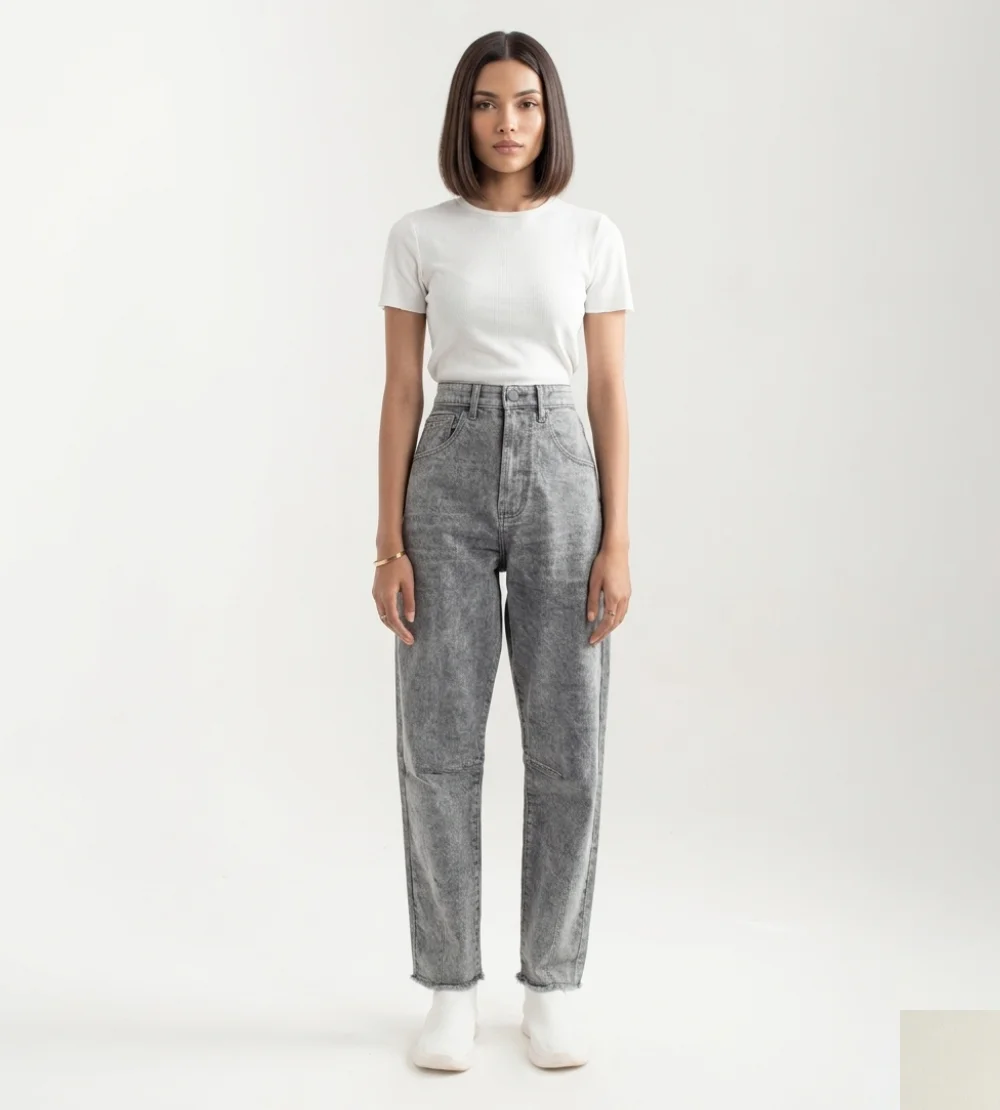 Grey Balloon Jeans for Women – Relaxed Balloon Jeans Women Love | Baggy Grey Jeans