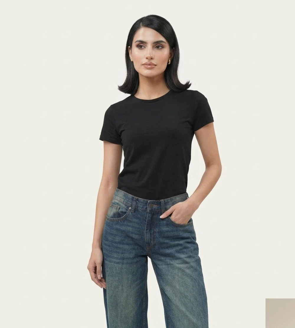 Blue Wide Leg Jeans for Women – Classic Blue Wide Leg Jeans | Relaxed Fit Wide Leg Jeans