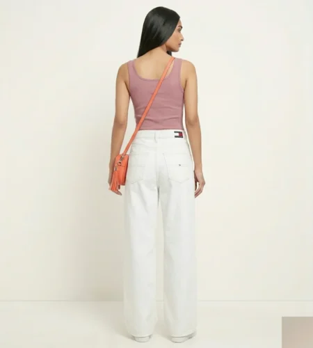 Women's White Jeans – High Waist Slim Fit | Stretch White Denim Pants