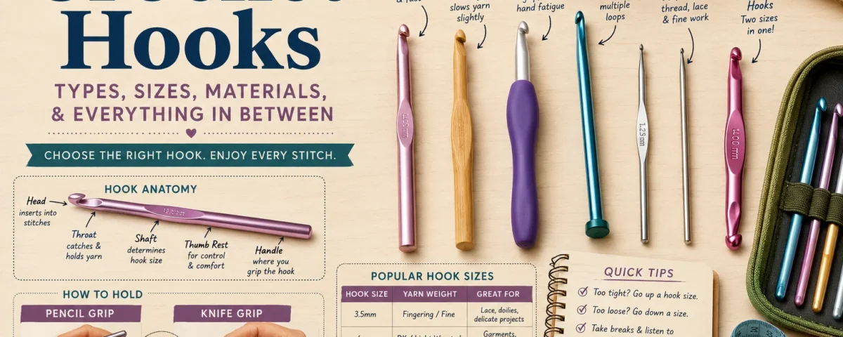 The Complete Guide to Crochet Hooks Choosing, Using, and Caring for Your Tools Crochet Hook