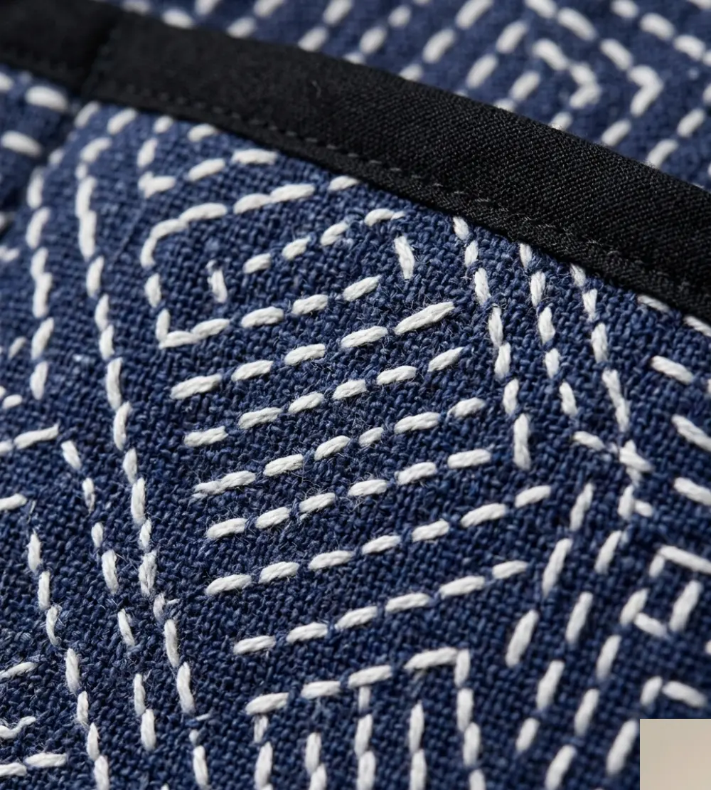 Sashiko Indigo Quilted Jacket